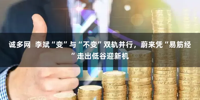 诚多网 李斌“变”与“不变”双轨并行,蔚来凭“易筋经”走出低谷迎新机